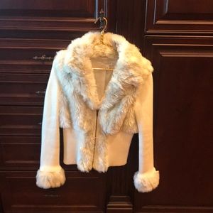 Boston Proper fur jacket